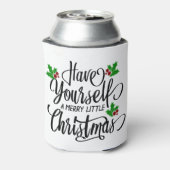 Heb jezelf een prettige kerstfeestdag blikjeskoeler (Blikje Achterkant)