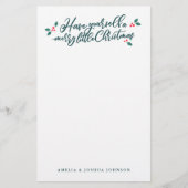 "Heb jezelf een prettige kerstfeestdag" Briefpapier (Voorkant)