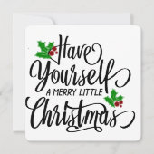 Heb jezelf een prettige kerstfeestdag feestdagenkaart (Voorkant)