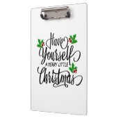 Heb jezelf een prettige kerstfeestdag klembord (Links)