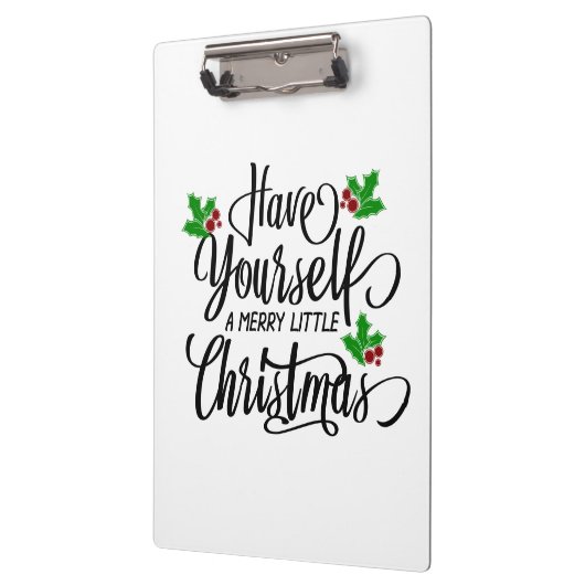 Heb jezelf een prettige kerstfeestdag klembord (Links)