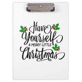 Heb jezelf een prettige kerstfeestdag klembord