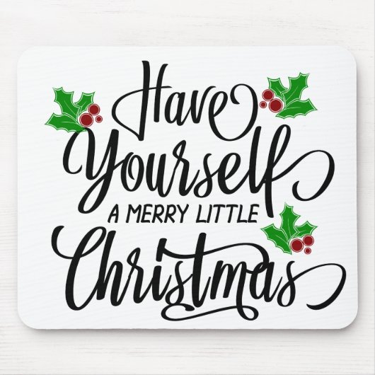 Heb jezelf een prettige kerstfeestdag muismat (Voorkant)