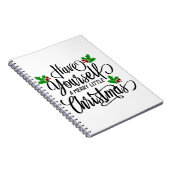 Heb jezelf een prettige kerstfeestdag notitieboek (Rechterzijde)