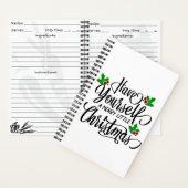 Heb jezelf een prettige kerstfeestdag notitieboek (Binnen)