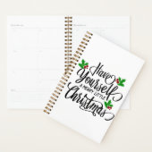 Heb jezelf een prettige kerstfeestdag planner (Display)