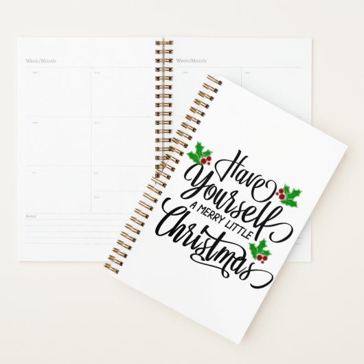 Heb jezelf een prettige kerstfeestdag planner (Display)
