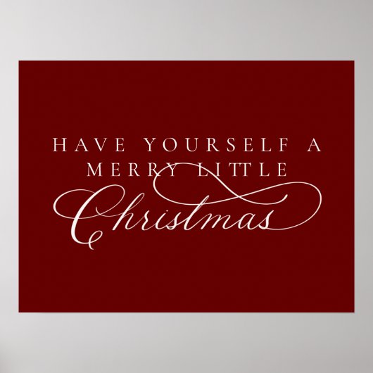 Heb jezelf een prettige kerstfeestdag poster (Voorkant)