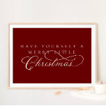 Heb jezelf een prettige kerstfeestdag poster<br><div class="desc">We voegen altijd dagelijks nieuwe design toe!</div>