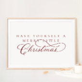 Heb jezelf een prettige kerstfeestdag poster