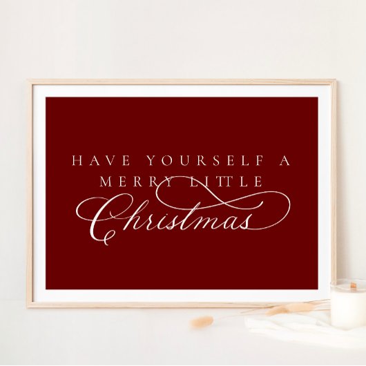 Heb jezelf een prettige kerstfeestdag poster