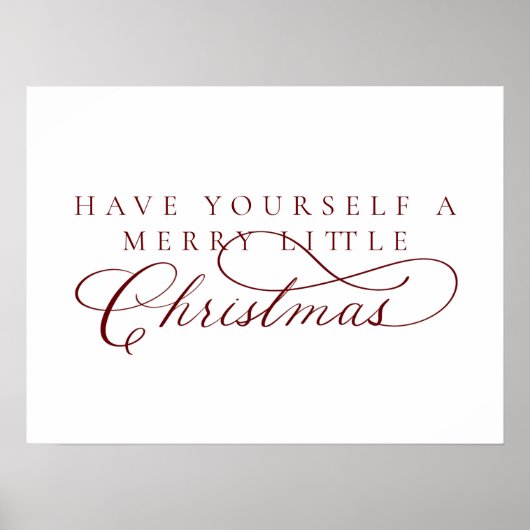 Heb jezelf een prettige kerstfeestdag poster (Voorkant)