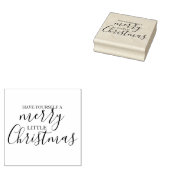 Heb jezelf een prettige kerstfeestdag rubberstempel (Gestempeld)