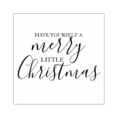 Heb jezelf een prettige kerstfeestdag rubberstempel (Afrduk)