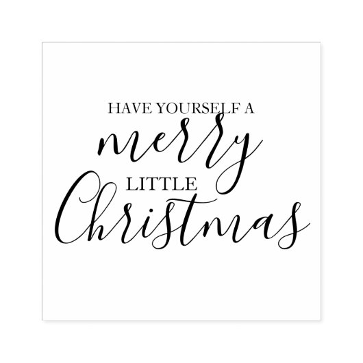 Heb jezelf een prettige kerstfeestdag rubberstempel (Afrduk)