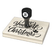 Heb jezelf een prettige kerstfeestdag rubberstempel (Stempel)