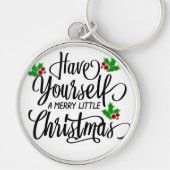 Heb jezelf een prettige kerstfeestdag sleutelhanger (Voorkant)