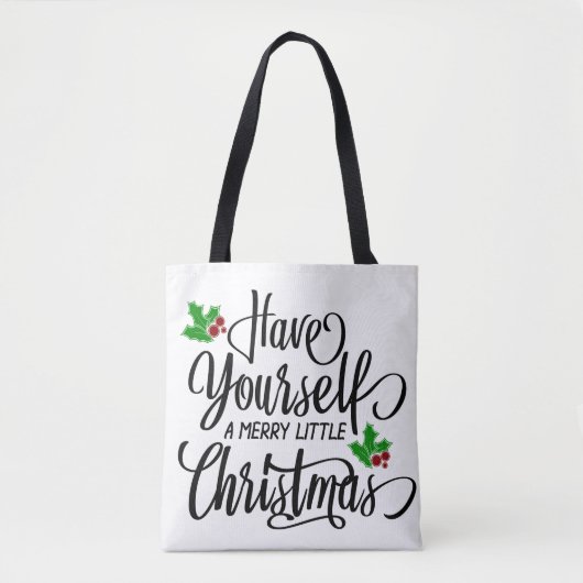 Heb jezelf een prettige kerstfeestdag tote bag (Voorkant)