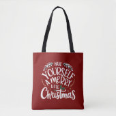 Heb jezelf een prettige kerstfeestdag tote bag (Voorkant)