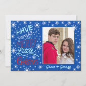 Heb jezelf een prettige kerstfoto-kaart kaart (Voorkant)