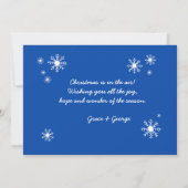 Heb jezelf een prettige kerstfoto-kaart kaart (Achterkant)