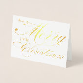 Heb jezelf een prettige kerstgoudolie folie kaarten (Voorkant)