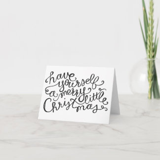 Heb jezelf een prettige kerstkaart feestdagen kaart