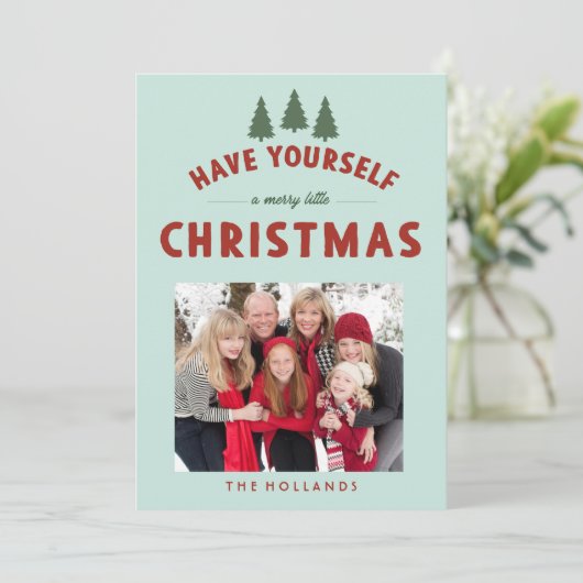 Heb jezelf een prettige kerstKaart Kaart (Staand voorkant)