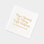 Heb jezelf een prettige kerstnaam folie servetten (Links)