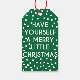 Heb jezelf een prettige kerstpols cadeaulabel