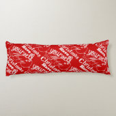 Heb jezelf een prettige kersttuin lichaamskussen (Achterkant)