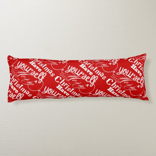 Heb jezelf een prettige kersttuin lichaamskussen (Achterkant)
