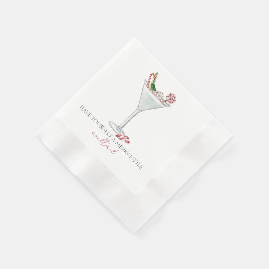 Heb jezelf een prettige kleine cocktailkerst servet (Hoek)