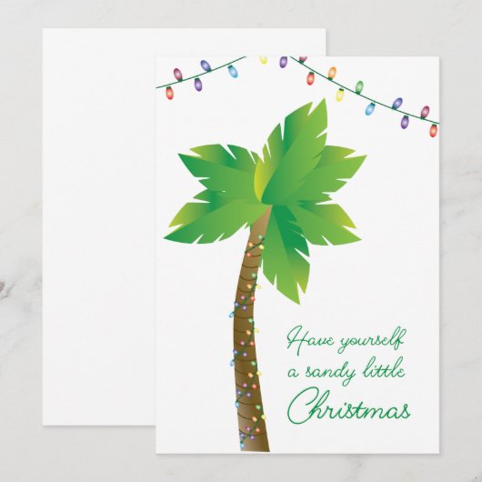 Heb jezelf een snoepje kerst kaart (Voorkant / Achterkant)