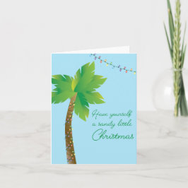 Heb jezelf een snoepje kerst kaart