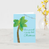 Heb jezelf een snoepje kerst kaart (Gele Bloem)