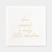 Heb jezelf een vrolijk kerstfeest folie servetten (Voorkant)