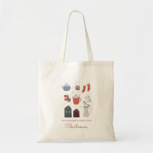 Heb jezelf een vrolijk kerstfeest tote bag