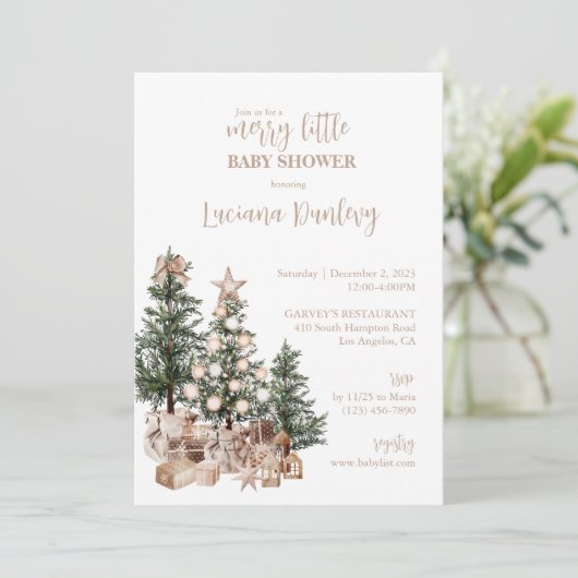 Heb jezelf een vrolijk klein Baby shower Kaart (Staand voorkant)