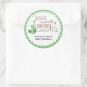 Heb jezelf een vrolijk klein Kerst sticker (Tas)