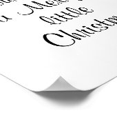 Heb jezelf een vrolijk klein kerstmannetje poster (Hoek)