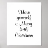 Heb jezelf een vrolijk klein kerstmannetje poster (Voorkant)