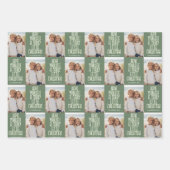 Heb jezelf een vrolijke kerst 1 foto grillig inpakpapier vel (Voorkant 3)