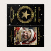 Heb jezelf een vrolijke kerst gevouwen Kaart (Buitenkant ongevouwen)