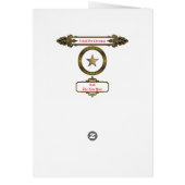 Heb jezelf een vrolijke kerst gevouwen Kaart (Achterkant)