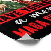 Heb jezelf een vrolijke kerst grappige Trump Chris Poster (Hoek)