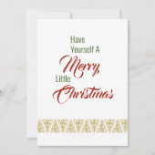 Heb jezelf een vrolijke kleine kerst platte Kaart (Voorkant)
