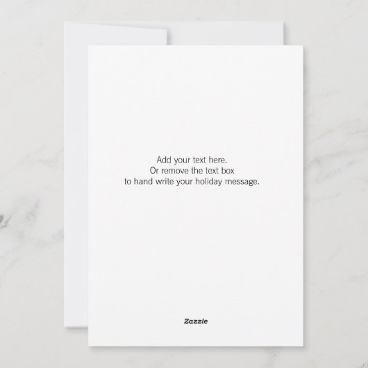 Heb jezelf een vrolijke kleine kerst platte Kaart (Achterkant)