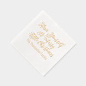 Heb jezelf een vrolijke kleine kerstnaam T Folie Servetten (Rechts)