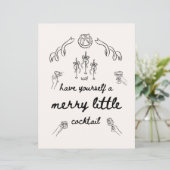Heb jezelf Merry Little Cocktail Bar Drink Sign (Staand voorkant)